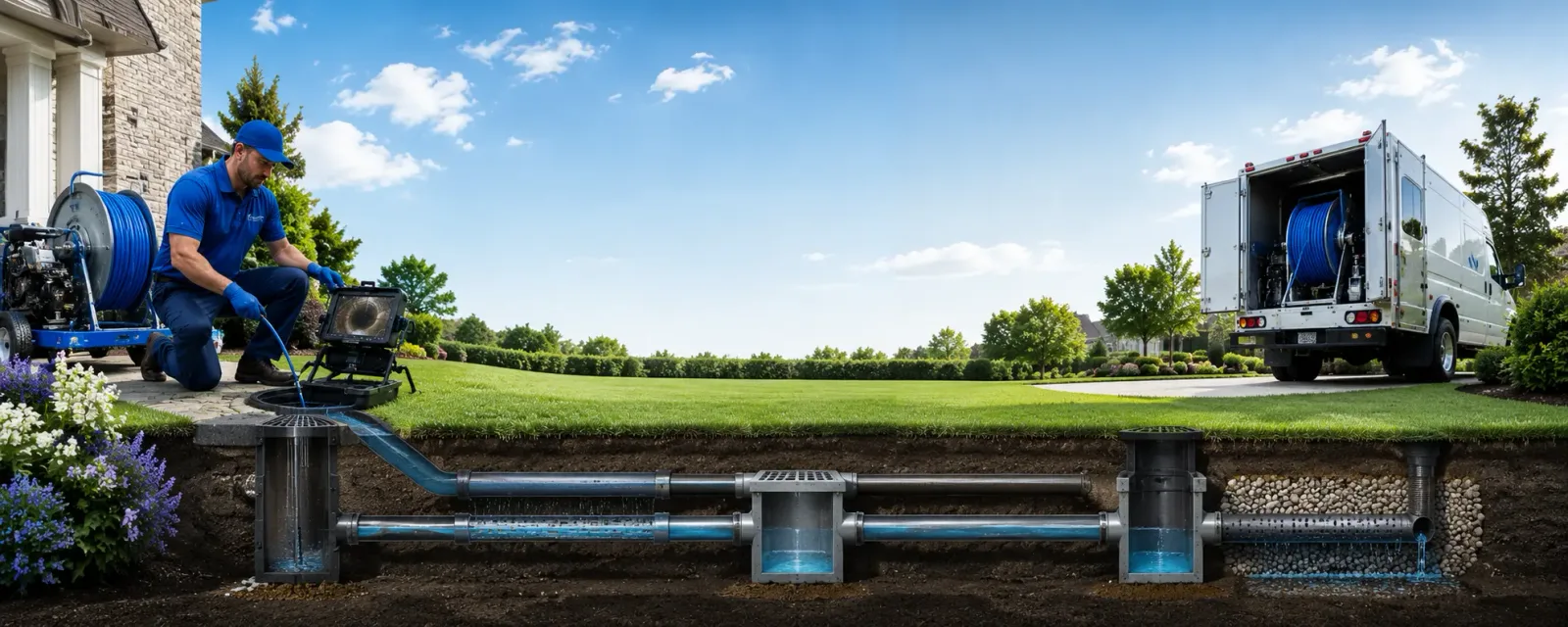 Outdoor drain cleaning information for Reedsville, OH
